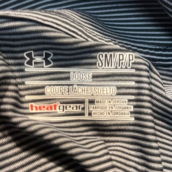 Under Armour dark‎ gray Women's Tech Stripe 1/4 Zip-NWT- women Small - Picture 4 of 8
